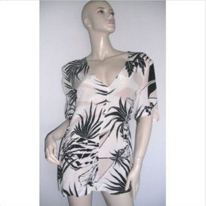 Stella McCartney Tropical Palm Silk Top Blouse 48